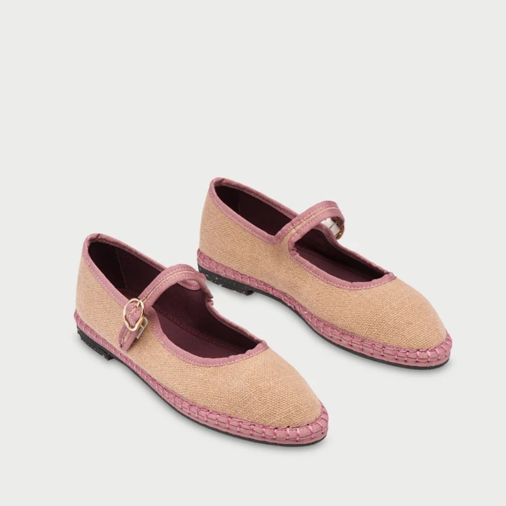 Flabelus Dora Mary Jane Espadrille Flats
